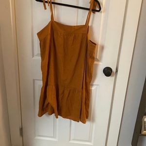 Loft mustard yellow beach dress!